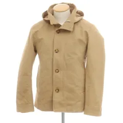【中古】ビューティアンドユースユナイテッドアローズ BEAUTY&YOUTH UNITED ARROWS コットン ライナー付き フーデッドブルゾン ベージュ【サイズS】【メンズ】