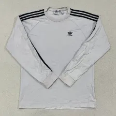 2XL アディダス 3ストライプ ロング スリーブ Tシャツ 0407-1