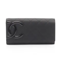 CHANEL シャネル カンボンライン 二つ折り長財布