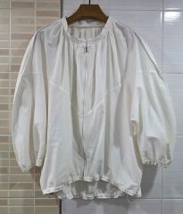 24SS アナイ ANAYI カラミコットン ブルゾン 34 ホワイト - メルカリ