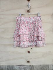 LIZLISA 姫系 姫カジ 平成 バックリボン ローズ 花柄ミニスカート