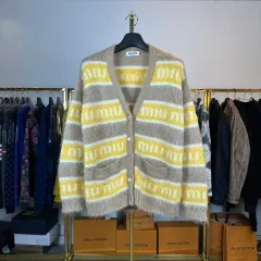 (百貨店購入)(36) ミュウミュウ オーバーサイズ モヘア カーディガン