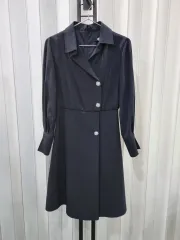 DEWL ブラック フレア ONE PIECE スーツ スタイル
