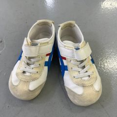 新品 オニツカタイガー 虎柄 キッズスニーカー 17.0 クリーム色 - メルカリ