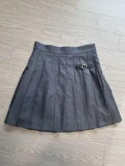 TILL I DIE バックル ポイント プリーツスカート グレー色 状態良し