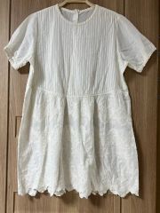 新品 マオメイド ふんわりコットン バルーン チュニックブラウス 裾&袖 