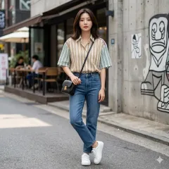 サンドロ MULTI COLOR ストライプ 半袖 Tシャツのサムネイル
