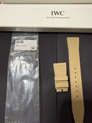 ふ*く様 IWC パイロットクロノ用純正 ブルー カーフスキン・ストラップ