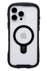 iFace MagSafe 対応 Reflection iPhone 16 Pro Max ケース MagSynq クリア 強化ガラス(ブラック)【アイフェイス アイフォン16プロマックス 用 スマホケース iphone16promax カバ f3d206bd