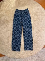 美品】semon apartment ジャガードニットパンツ フラワー - メルカリ