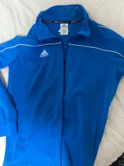 アディダス 3本線 ジャージ ブルー