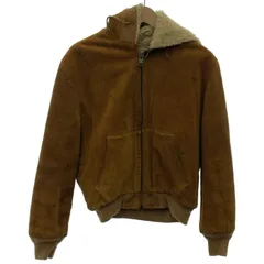 【中古】 SCHOTT スエードジャケット 70s vintage 70年代 OLD フード フルジップ 無地 スエード USA製 アメカジ 古着 /1587のサムネイル