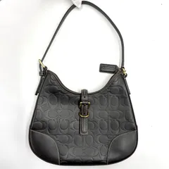 Auth COACH Y2K Signature Embossed Hobo Bag Brown One Shoulder 7013 コーチ シグネチャーエンボス ホーボーバッグ ワンショルダーバッグ ブラウン 7013