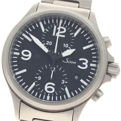 ジン Sinn 756 デイト クロノグラフ 自動巻き メンズ 良品 保証書付き_943694のサムネイル