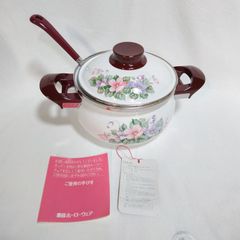 ハチウェア ホーロー ジャンボ 両手鍋 26cm 3.8L 昭和 レトロ - メルカリ