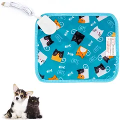 ペットヒーター ペット用ホットカーペット 小動物用ホットカーペット ペット 犬 猫 暖房器具 ペット加熱パッド 滑り止め 防水 耐摩耗 ヒーターマット USB給電式 カバー 寒さ対策 ペットバックパック加熱パッド 犬 猫 ハムスター ウサギなど(28*20cm