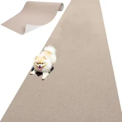 【日本製 滑り防止】ペットマット 撥水 滑り防止 犬用 カーペット ロング型 90x300cm 厚み約4mm ベージュのサムネイル