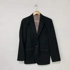 LANVIN ランバン ヴィンテージ スタンダード スリム ブレーザー ジャケット ブラック ユニセックス