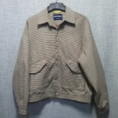 ナウアンドトゥモロー CHECKPATTERN クロップド ブルゾン ジャケット Lのサムネイル