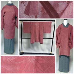 夏の羽織り(和)透け絵 赤紫 軽い 上品 絽(ろ) 単衣(ひとえ) - メルカリ