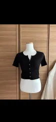 クロップド ニット カーディガン