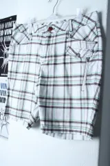 (L-XL) レノマ ハーフパンツ CHECK コットン アメカジ-24D4のサムネイル