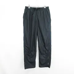 アディダス adidas パンツ ボトムス ロング丈 ウィンドブレーカー ベルト入り ロゴ 裏メッシュ L ダークグレー スポーツウェア ※EKM