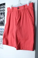 (M) トミーヒルフィガー ハーフパンツ チノパンツ ピンク アメカジ -24DB