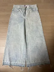 MSGM ウォッシュ デニム ワイド パンツのサムネイル