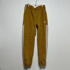 アディダス 3本線 カーゴ ジョガー パンツ ブラウン s
