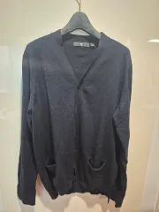(新品) UNIQLO x Jil Sander ネイビー カーディガン (L)
