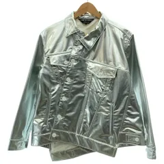 【中古】　COMME des GARCONS HOMME PLUS　ジャケット　AD2018　変形　メタリック　無地　日本製　ドメスティック　古着　/4304のサムネイル