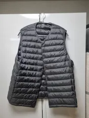 ユニクロ PUFFTECH コンパクトベスト ダークグレー XL