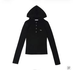 searoomlynn Hoodie Slimカットトップス ブラック - メルカリ