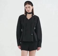 theredthread ponytail blouse black - メルカリ