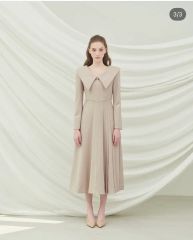 columnビッグカラー ワンピース 新品未使用 完売品 Estnation - メルカリ
