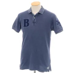 【中古】イレブンティ eleventy × BEAMS コットン 鹿の子 半袖ポロシャツ ネイビー系【サイズS】【メンズ】のサムネイル