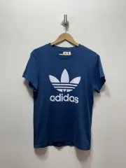 アディダス トレフォイル 半袖 Tシャツ ネイビー XS