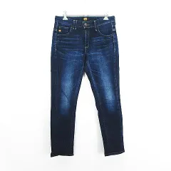 サムシング something NEO JEAN SNS300 デニム ジーンズ ボトムス スタンダードスリム ユーズド加工 ストレッチ 28 インディゴ ※EKM