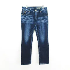 サムシング something SD366 デニム ジーンズ ボトムス スキニー ユーズド加工 ストレッチ 30 インディゴ ※EKM