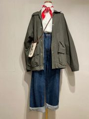 良品 ソフィードール デニム プルオーバー スキッパー シャツ