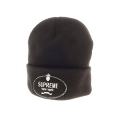 美品】Supreme Crest Beanie ニット 黒 FW24 - メルカリ
