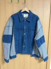 chahchah CC HAPPY DENIM TRUCKER JACKET - メルカリ