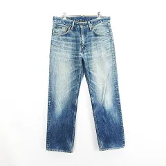 リーバイス Levi's 502 502-03 デニム ジーンズ ボトムス ストレート ユーズド加工 32 インディゴブルー ※EKM