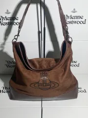 Vivienne Westwood ヴィヴィアン・ウエストウッド トートバッグ クラッチバッグ 茶色 ビックロゴ