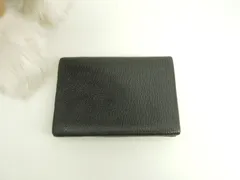 エルメス カルヴィデュオ シェーブルレザー 黒 コンパクトウォレット ミニサイフ@Z