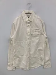 G-STAR RAW ジースターロゥ シャツ/ブラウス XS アイボリー 無地 ミドル丈 長袖 ボタンダウン