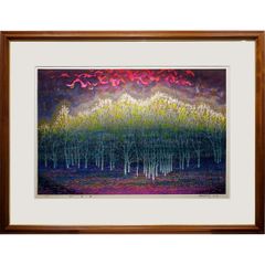 ☆作者「松本　弘」氏 ☆油彩画　 ☆題名「民家のある風景」 真作 油彩画 松本 弘 民家のある風景｜Yahoo!フリマ（旧PayPayフリマ）