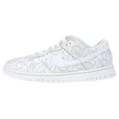 NIKE (ナイキ) WMNS DUNK LOW ESS ダンク ペイズリー ローカットスニーカー ホワイト/グレー US11/28cm DJ9955-100
