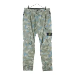 STONE ISLAND (ストーンアイランド) CAMO DEVORE CARGO PANT 7213323EE ストレートパンツ グリーンのサムネイル